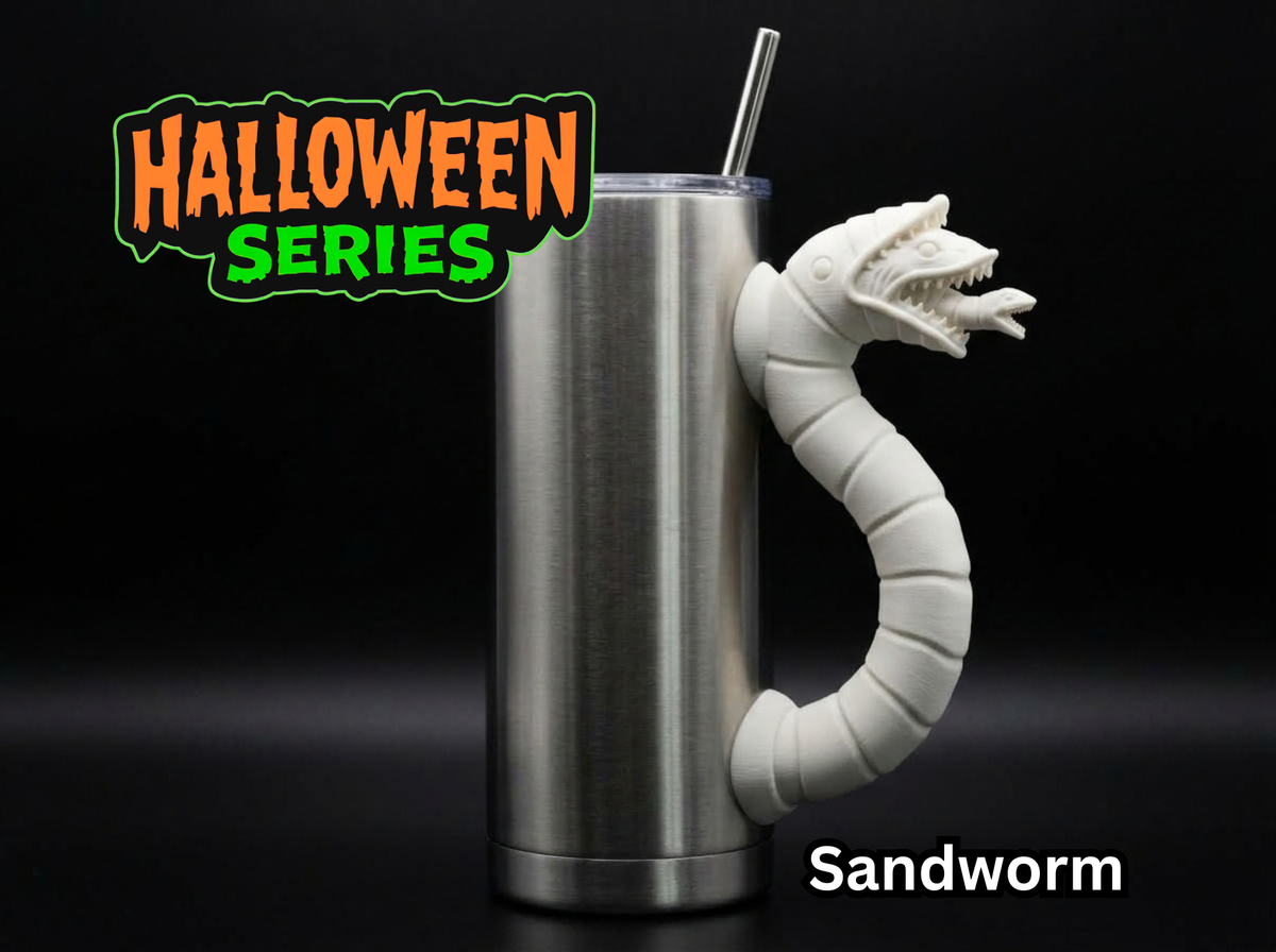 Sandworm Tumbler Handle 3D Printing STL – Digital Download