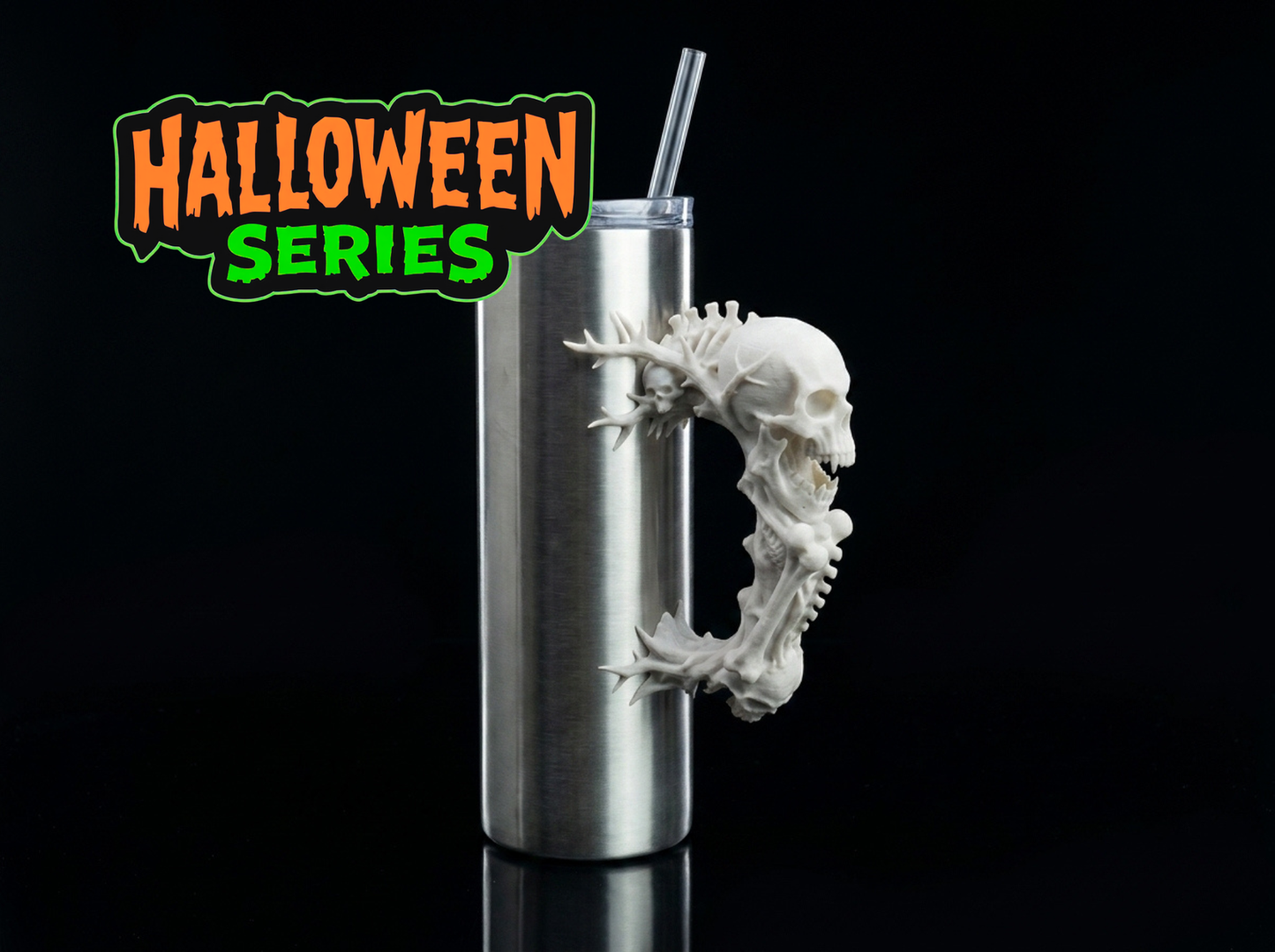 3D Printed Tumbler Handles - Multiple Designs - Halloween Series