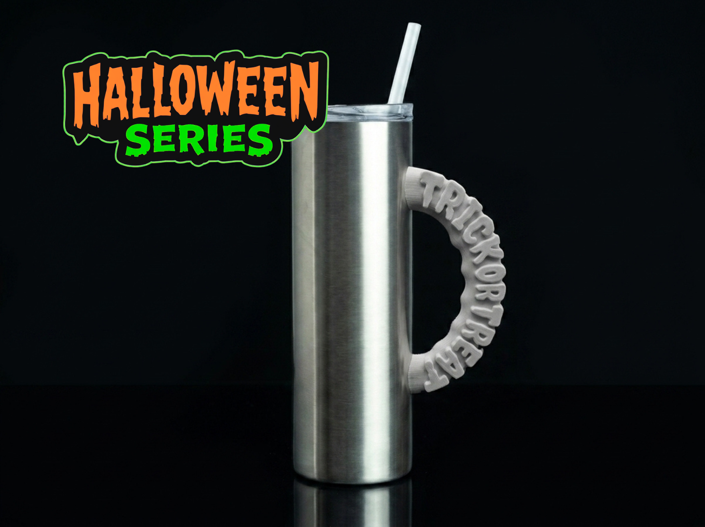 3D Printed Tumbler Handles - Multiple Designs - Halloween Series