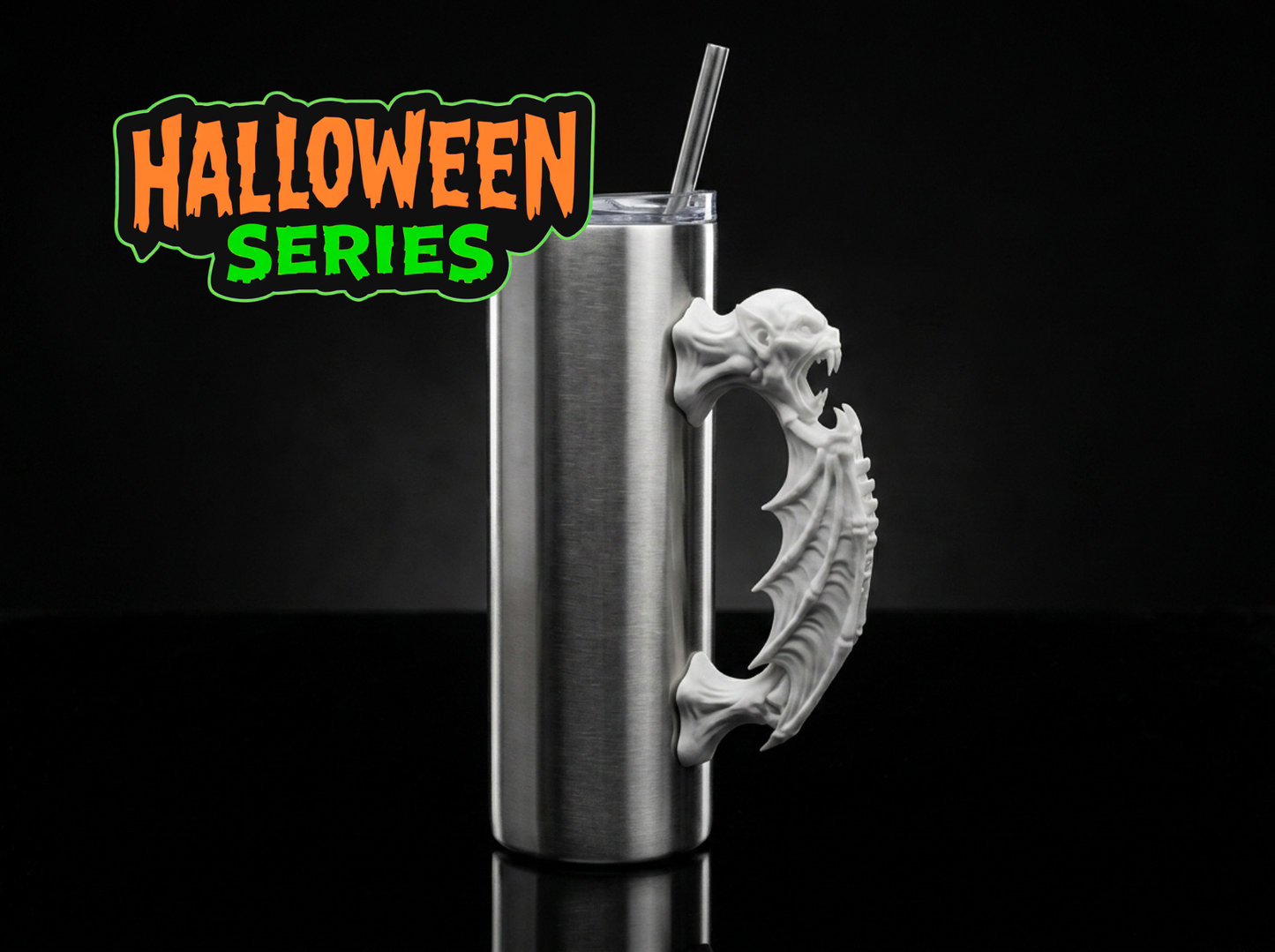 3D Printed Tumbler Handles - Multiple Designs - Halloween Series