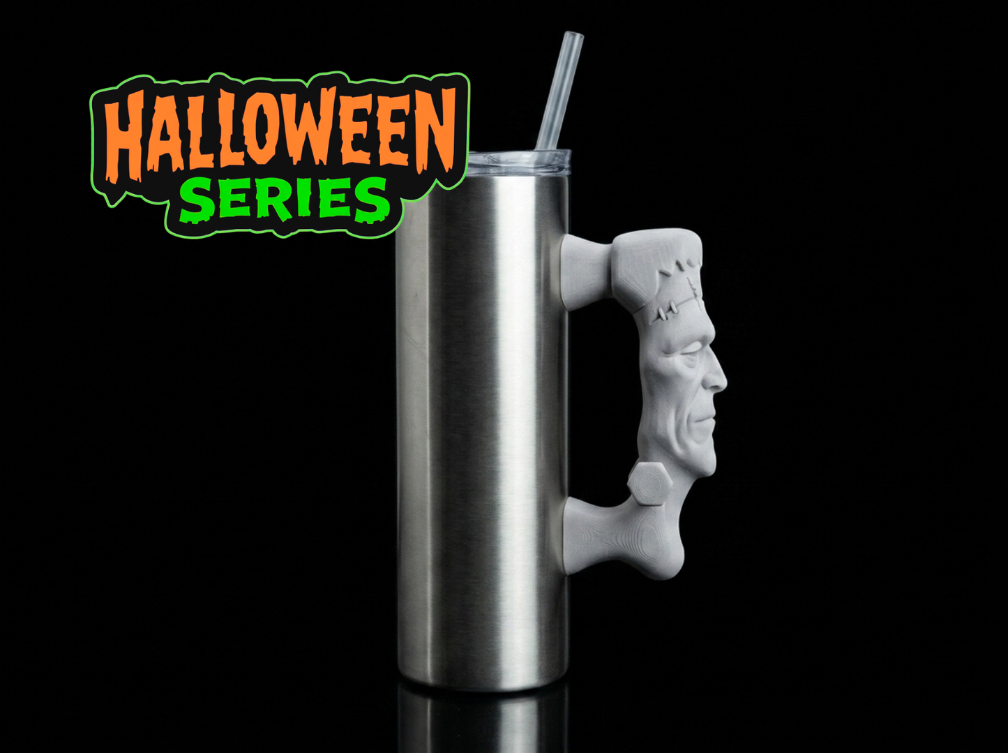 3D Printed Tumbler Handles - Multiple Designs - Halloween Series