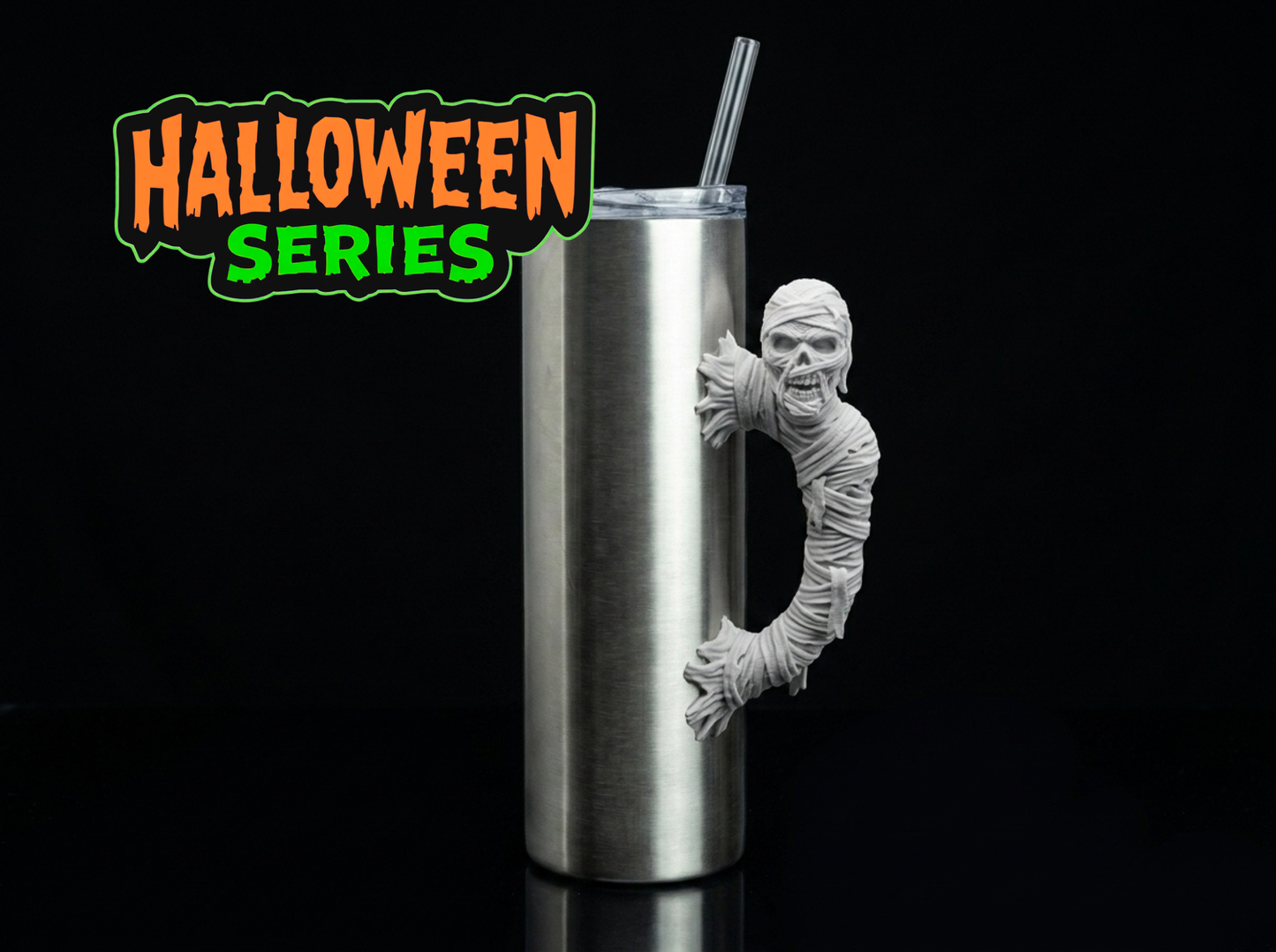 3D Printed Tumbler Handles - Multiple Designs - Halloween Series
