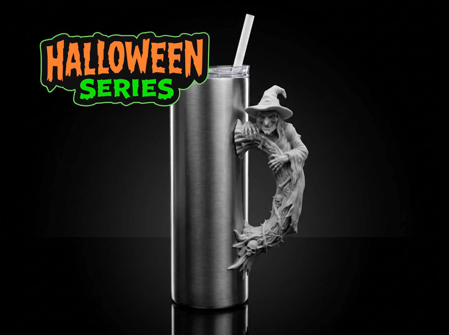 3D Printed Tumbler Handles - Multiple Designs - Halloween Series
