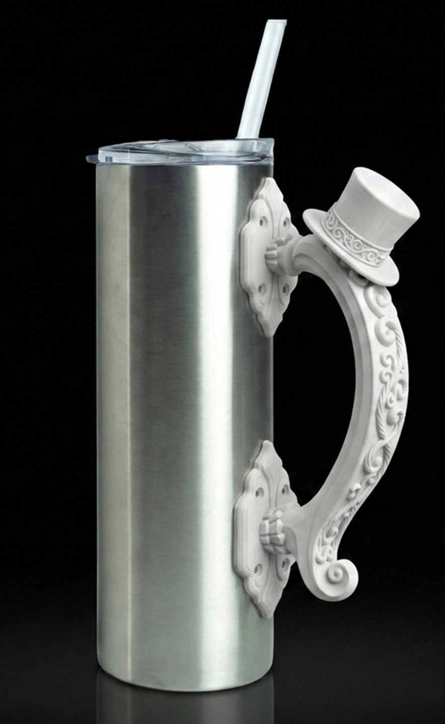 3D Printed Tumbler Handles - Multiple Designs - Series 3