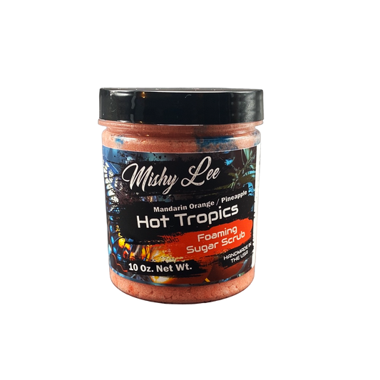 Hot Tropics Foaming Sugar Scrub - 10 Oz.