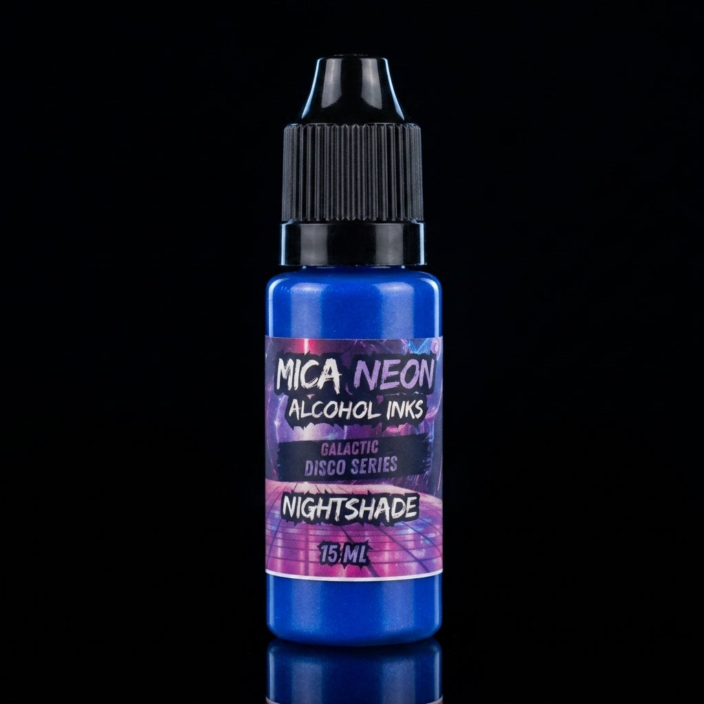 Mishy Lee Alcohol Inks - Galactic Disco Neon Mica Inks - 15mL