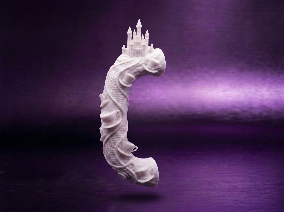 Tea Cups and Hats Road Tumbler Handle 3D Printing STL – Digital Download