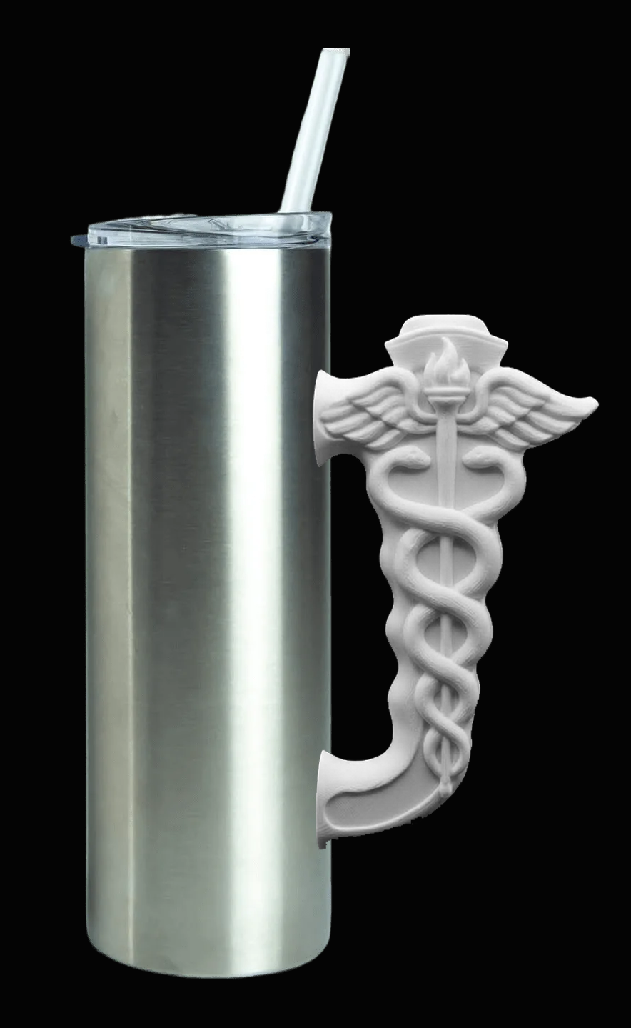 Medical Symbol Tumbler Handle 3D Printing STL – Digital Download