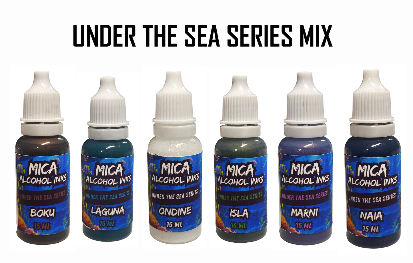 Mishy Lee Alcohol Inks - Under The Sea Series Inks - 15mL