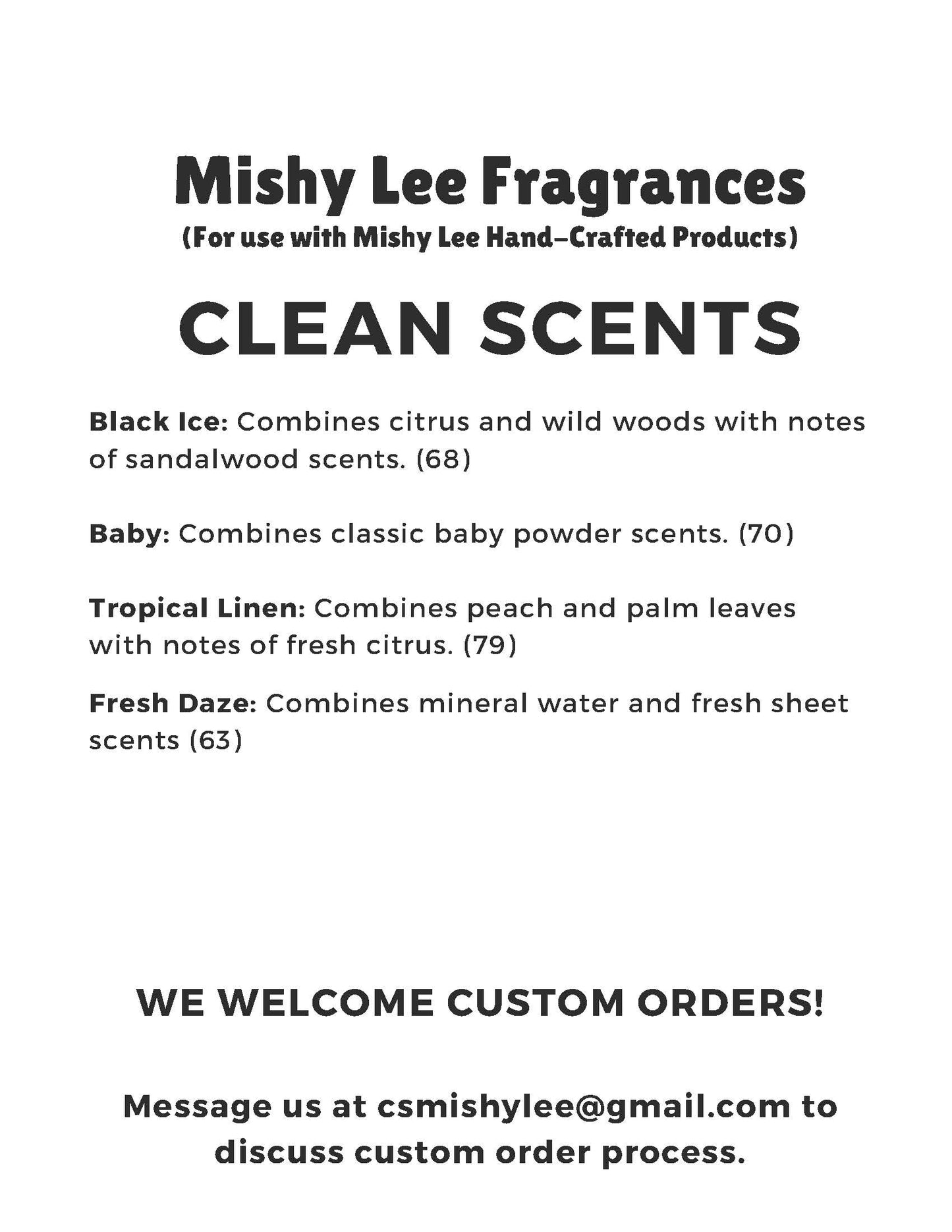 Scent List