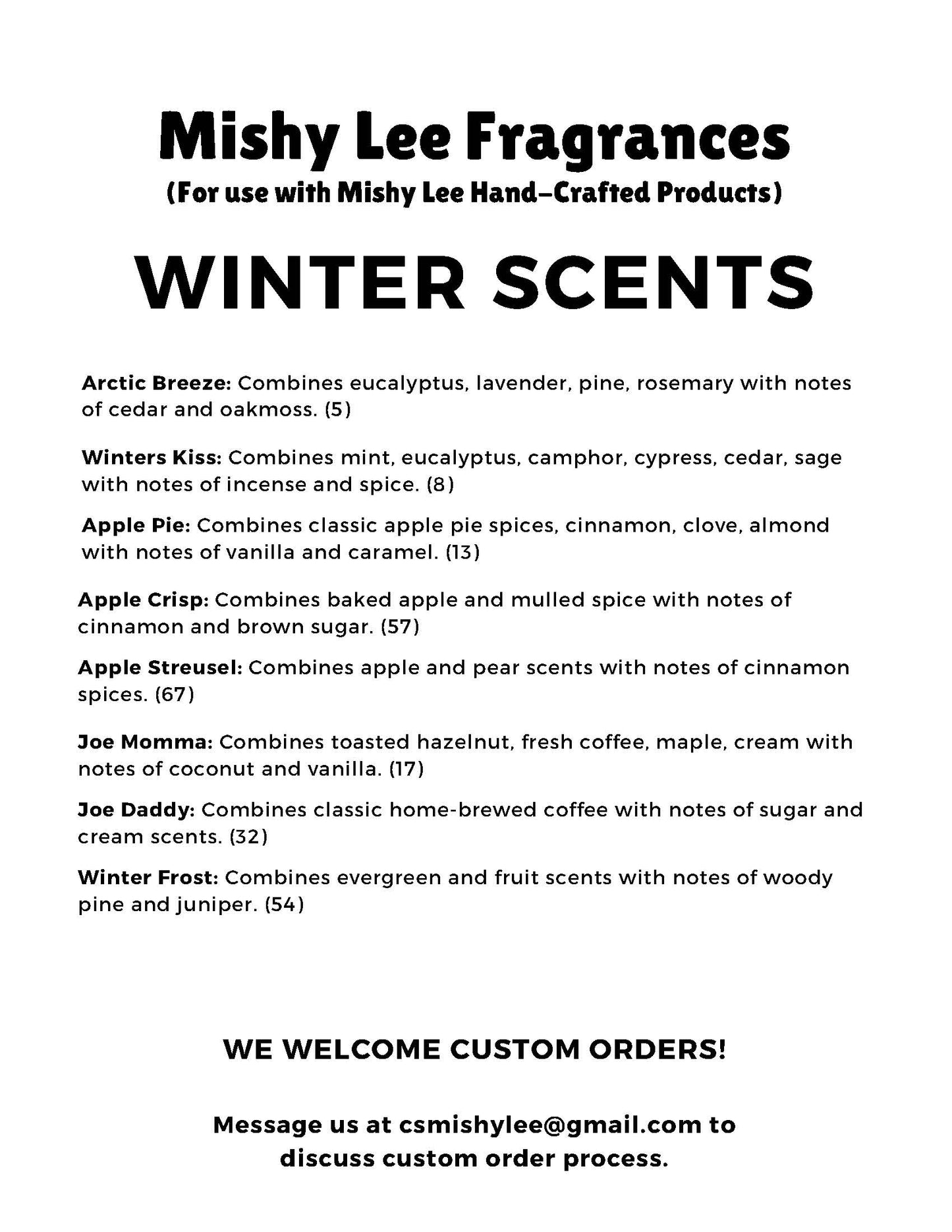 Scent List