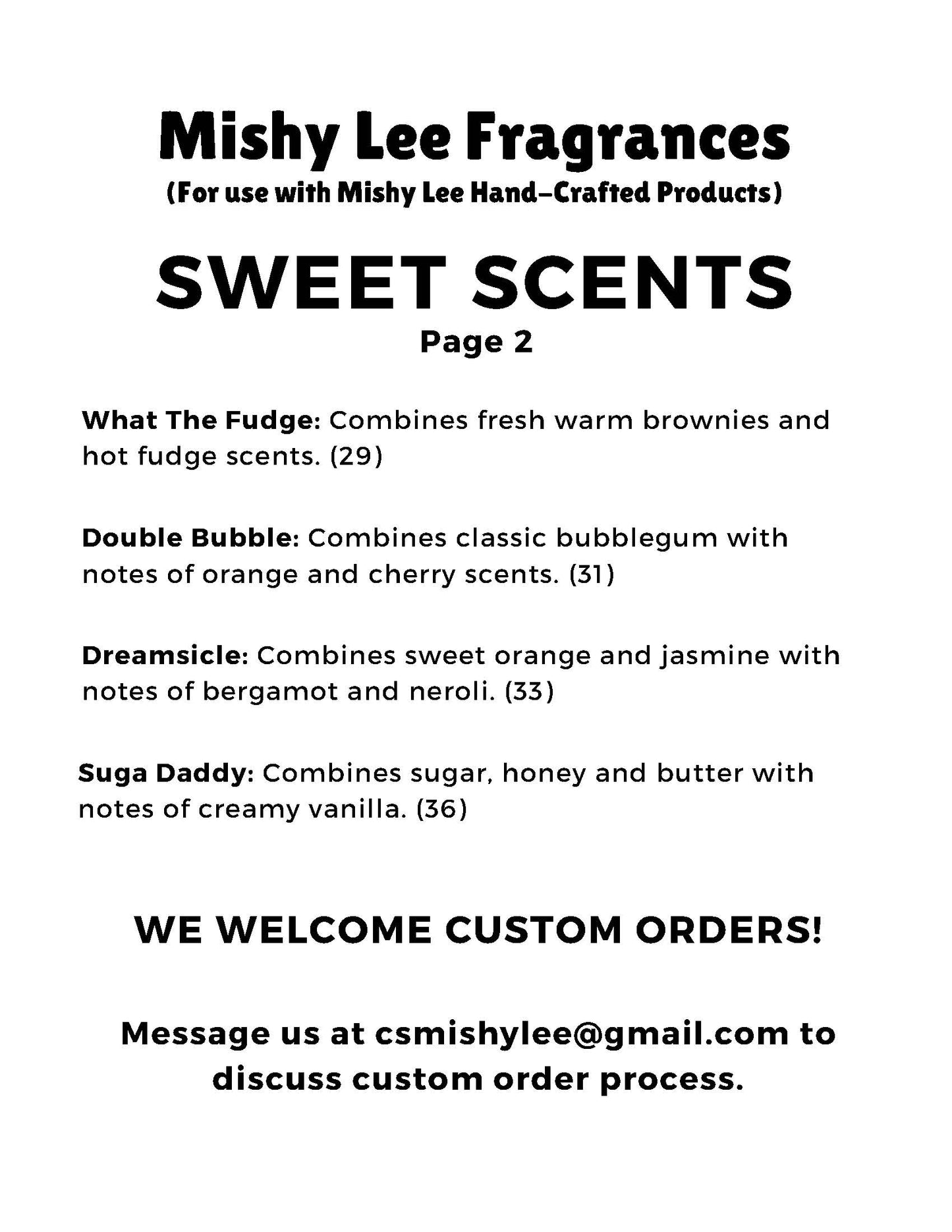 Scent List