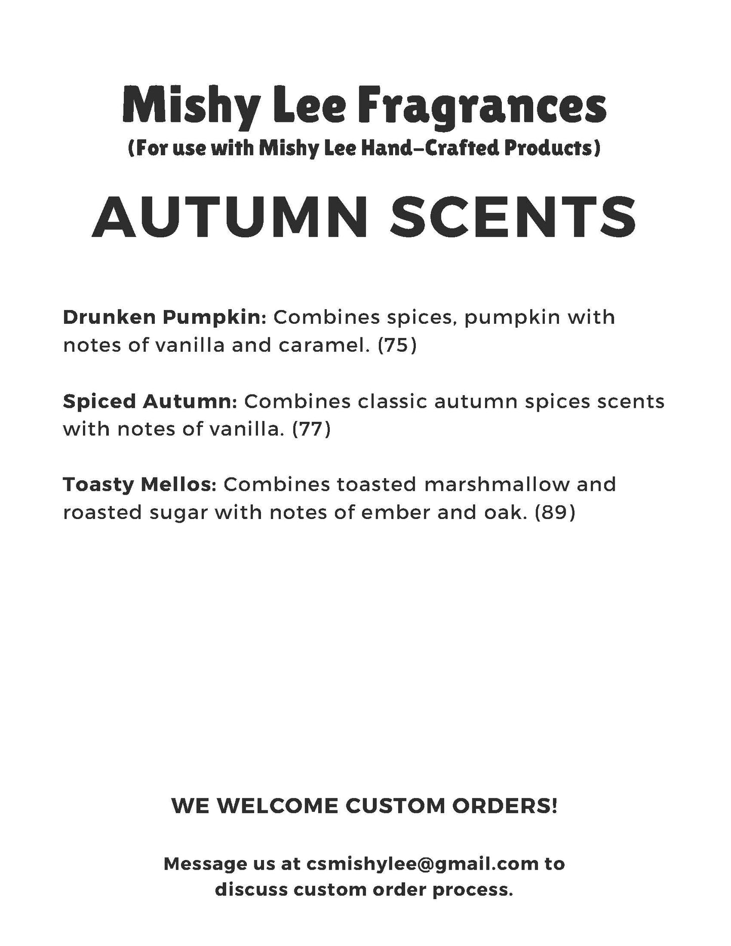 Scent List