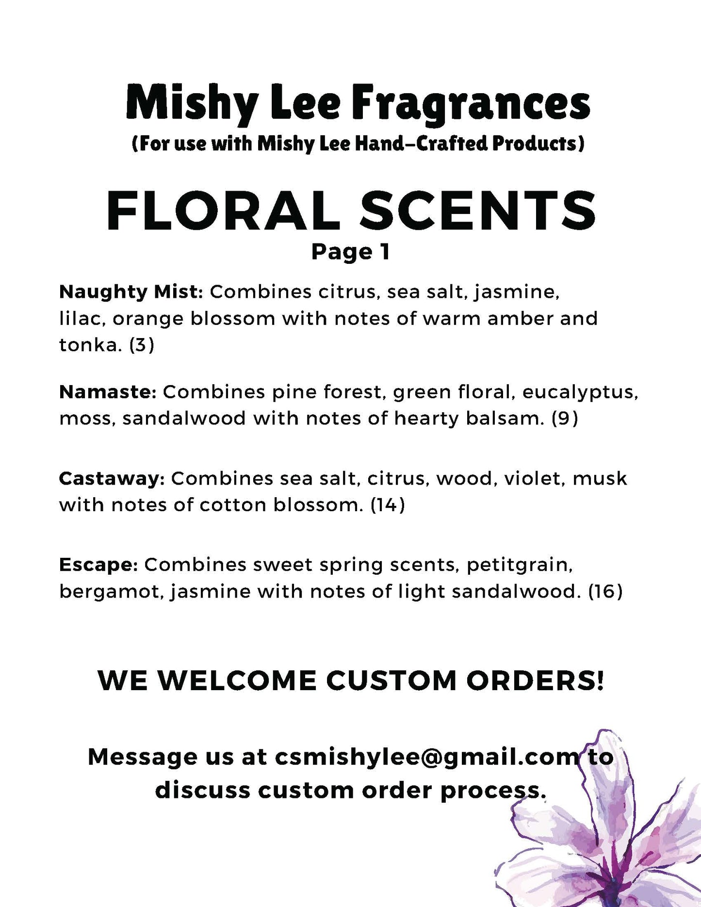 Scent List