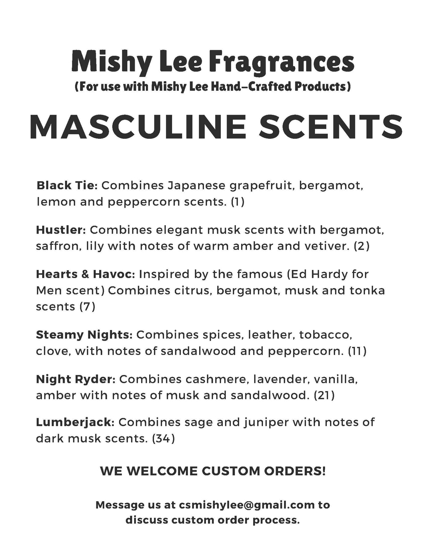 Scent List