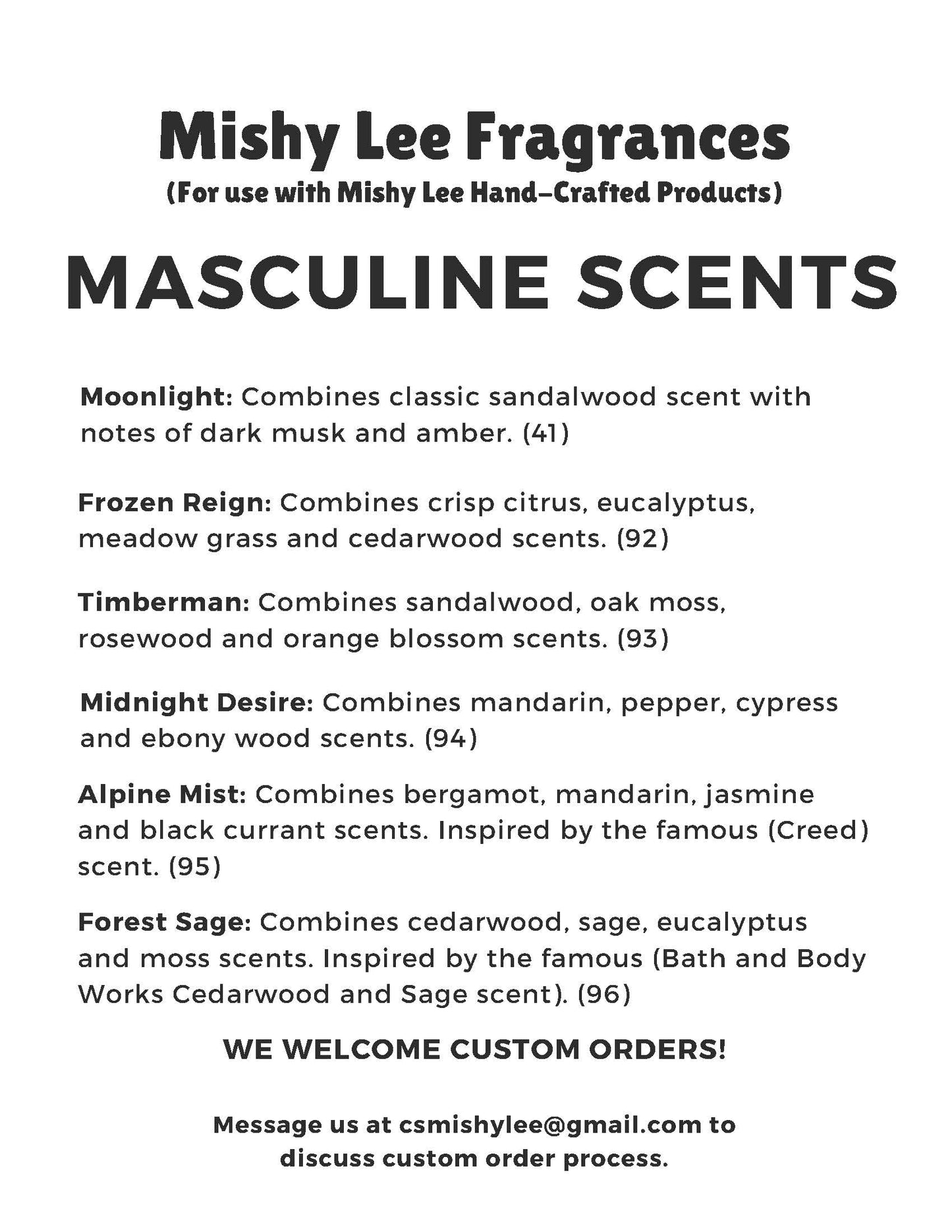 Scent List