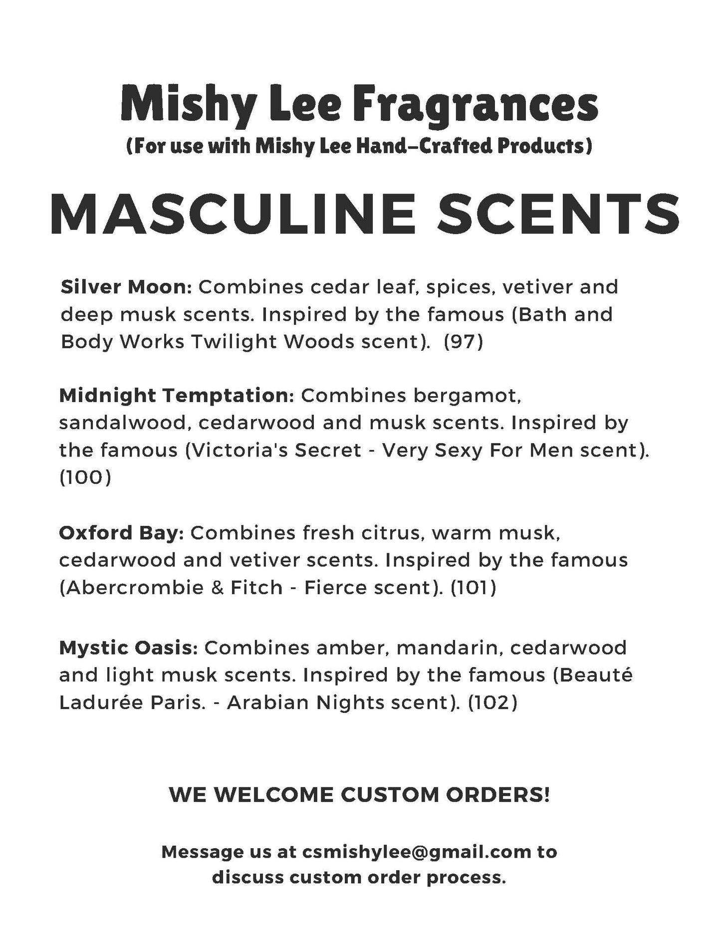 Scent List