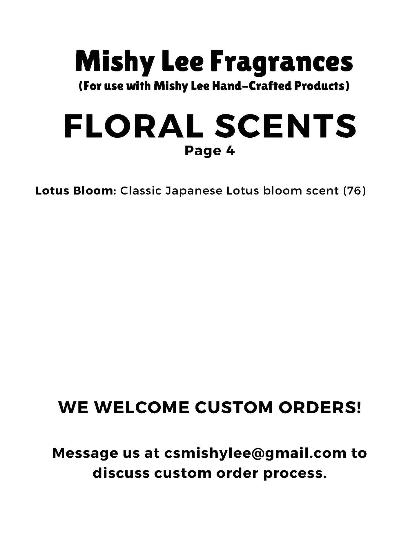 Scent List