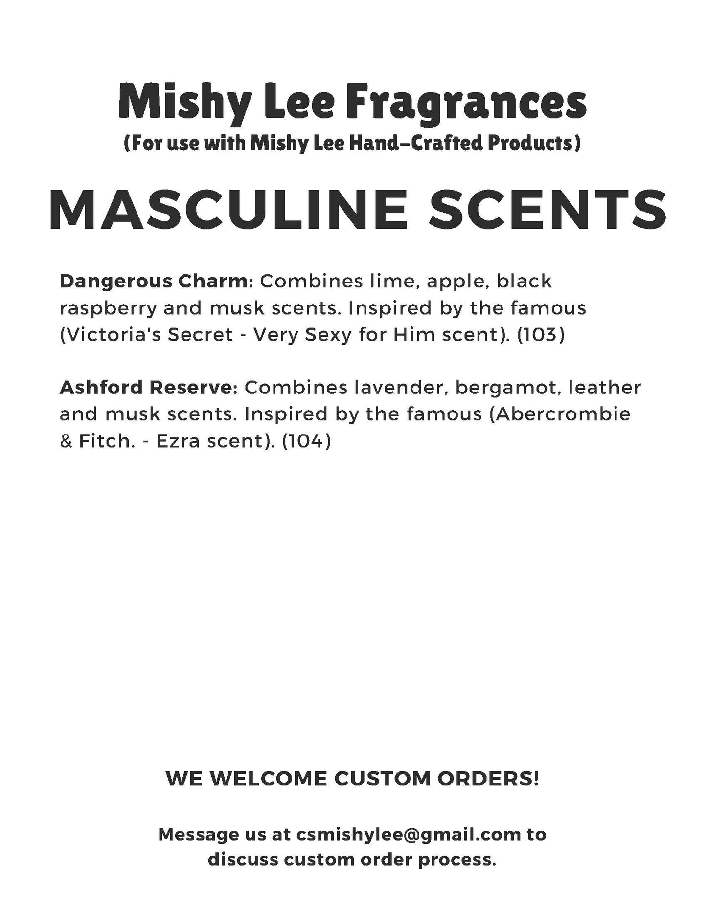 Scent List
