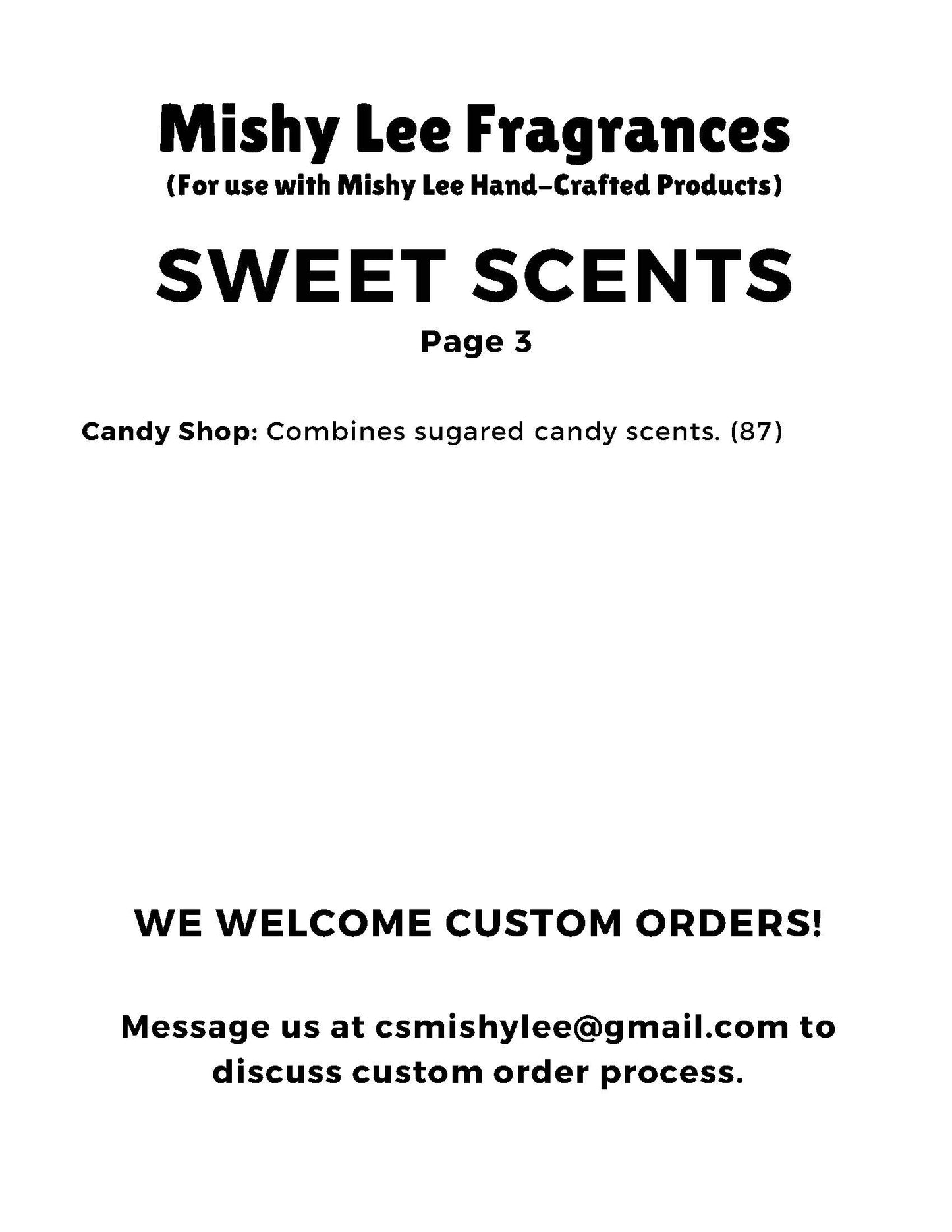 Scent List