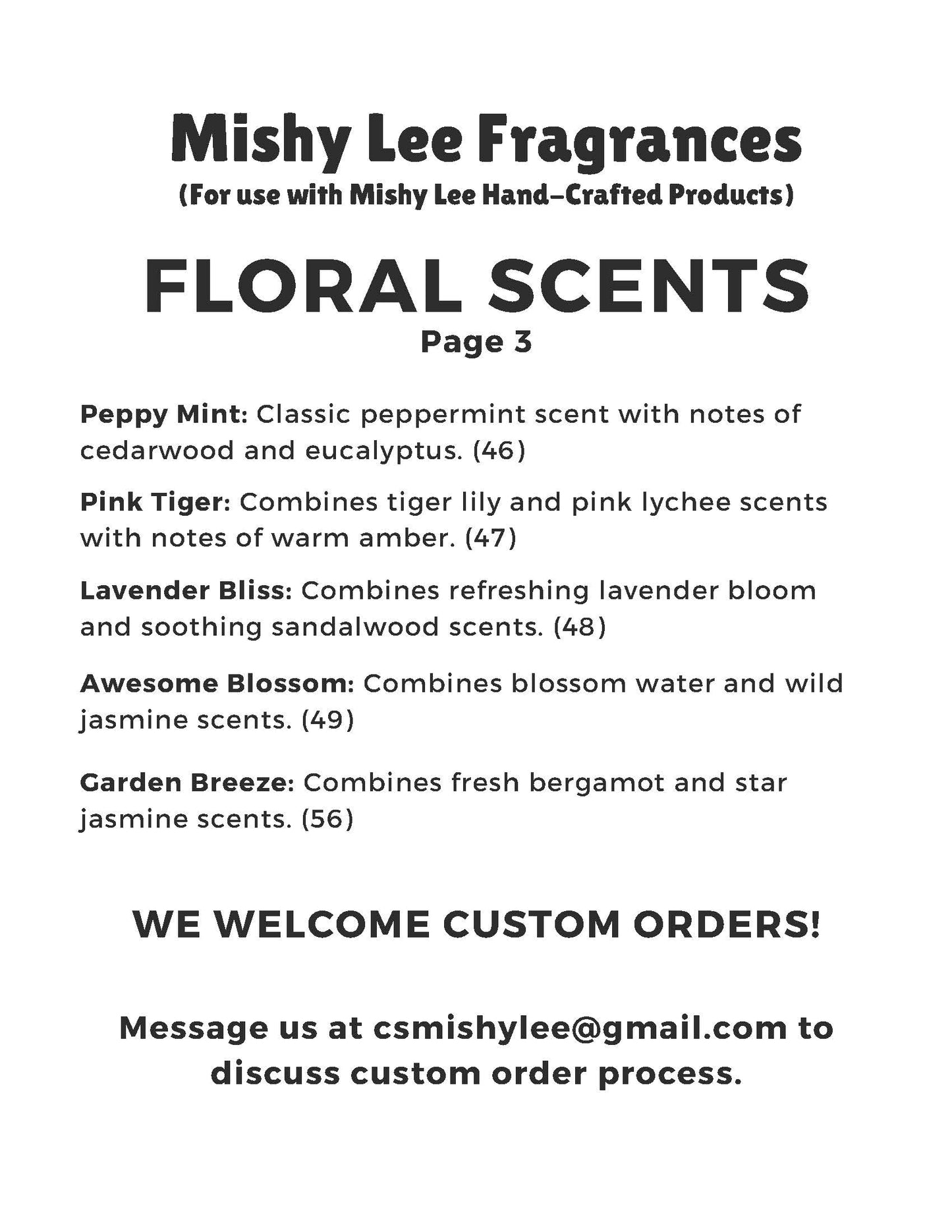 Scent List