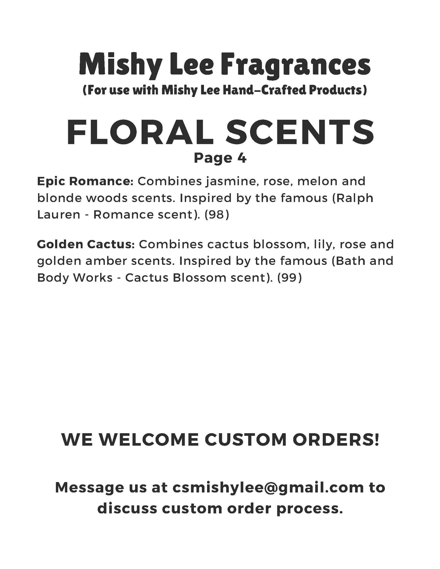 Scent List