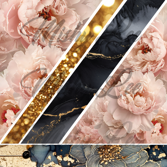 Pink Gold Floral - #19
