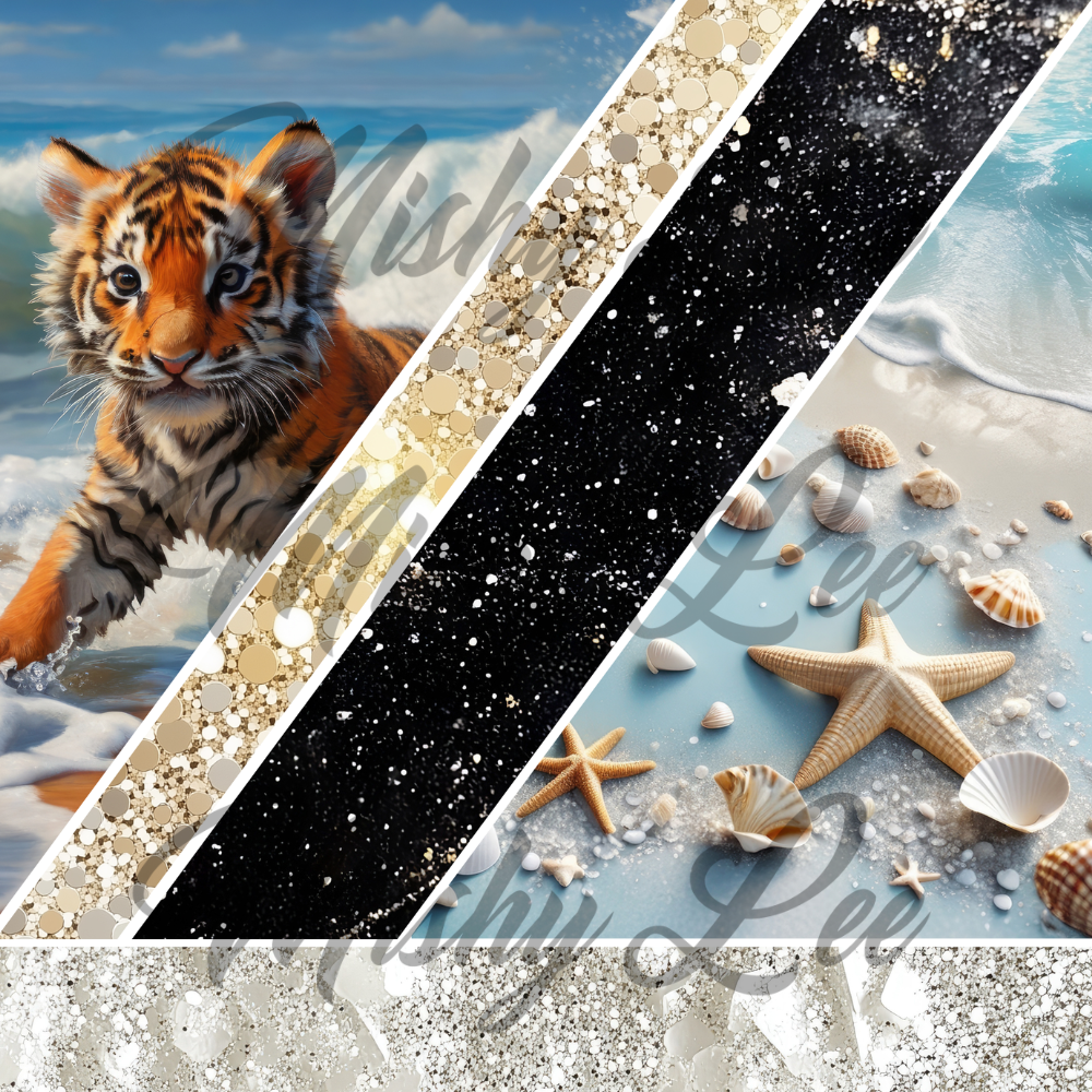 Baby Tiger Beach Black - #36