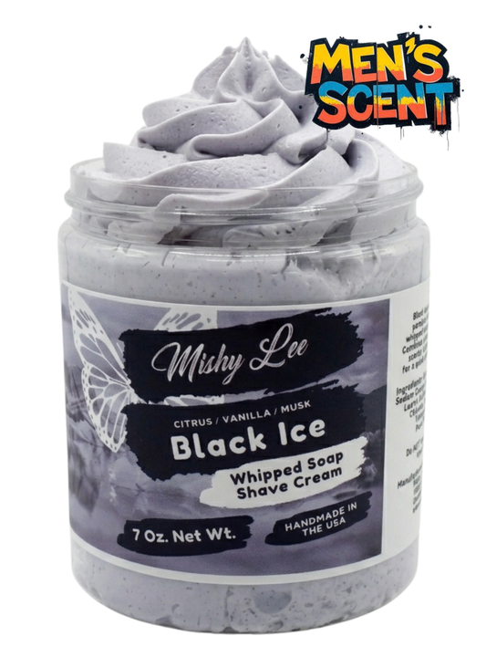 Black Ice Men's Whipped Soap and Shave Cream
