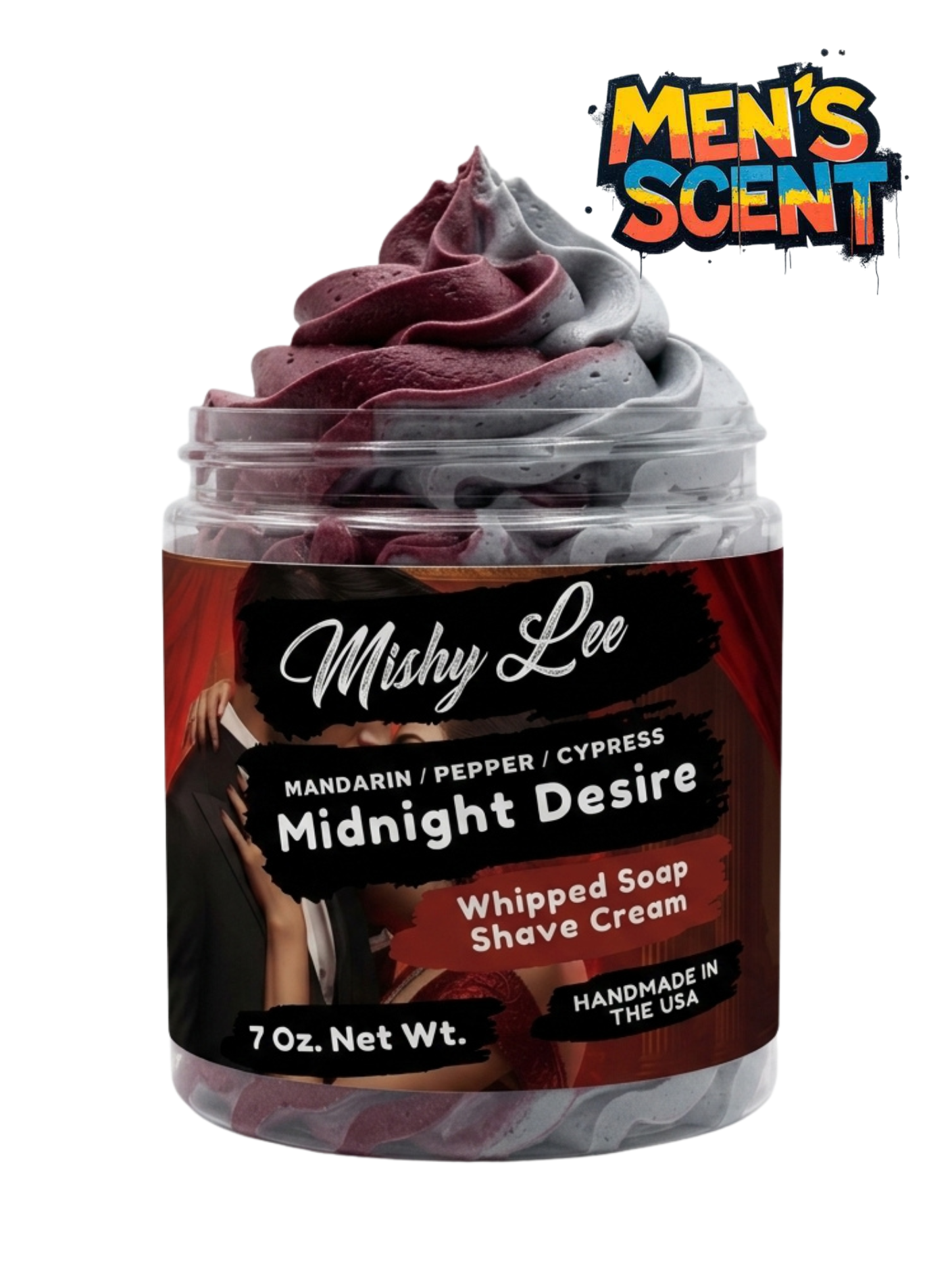 Midnight Desire Men's Whipped Soap and Shave Cream