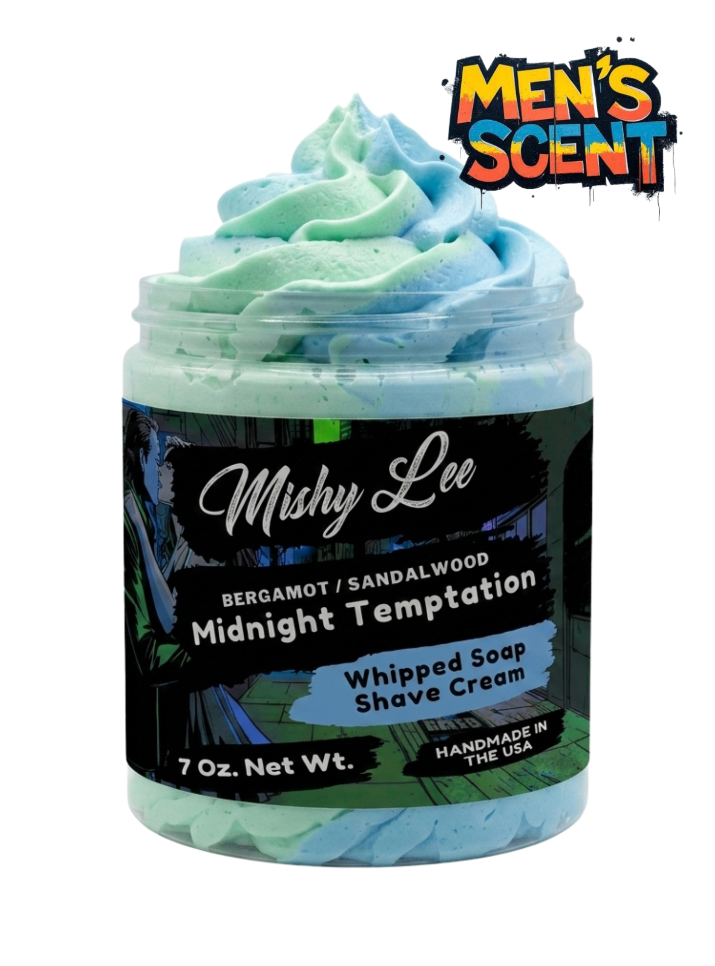 Midnight Temptation Men's Whipped Soap and Shave Cream