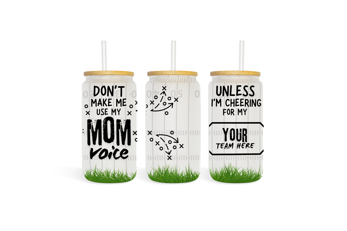 MAMA Voice Custom Frosted Glass Tumbler - 18 Oz