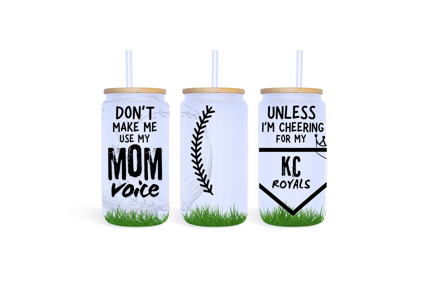 MAMA Voice Custom Frosted Glass Tumbler - 18 Oz