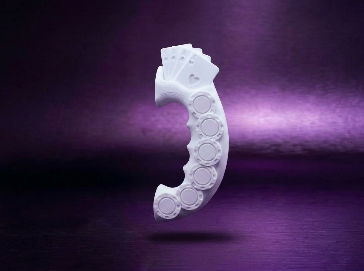 Cards and Chips Tumbler Handle 3D Printing STL – Digital Download
