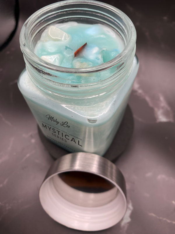Scented Candle - Mystical Series w/Gemstones