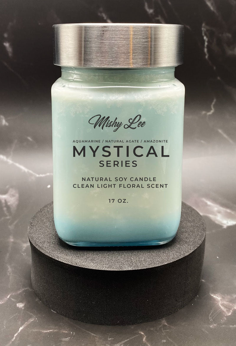 Scented Candle - Mystical Series w/Gemstones