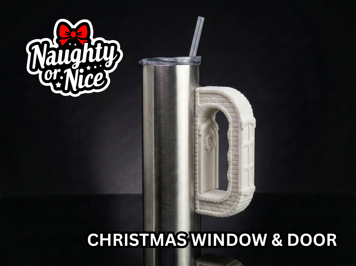 Christmas Window and Door Tumbler Handle 3D Printing STL – Digital Download