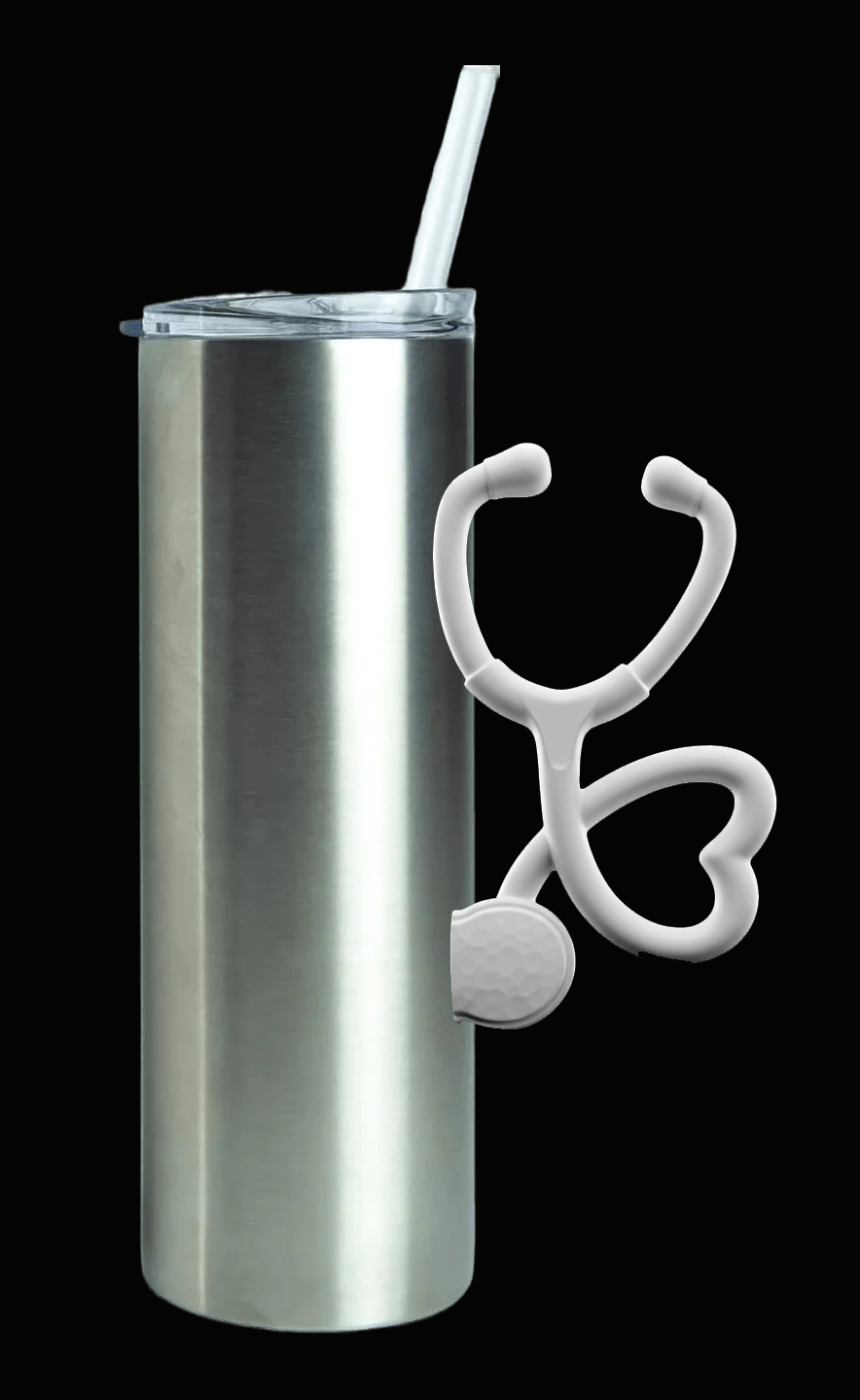 Nurse Stethoscope Tumbler Handle 3D Printing STL – Digital Download