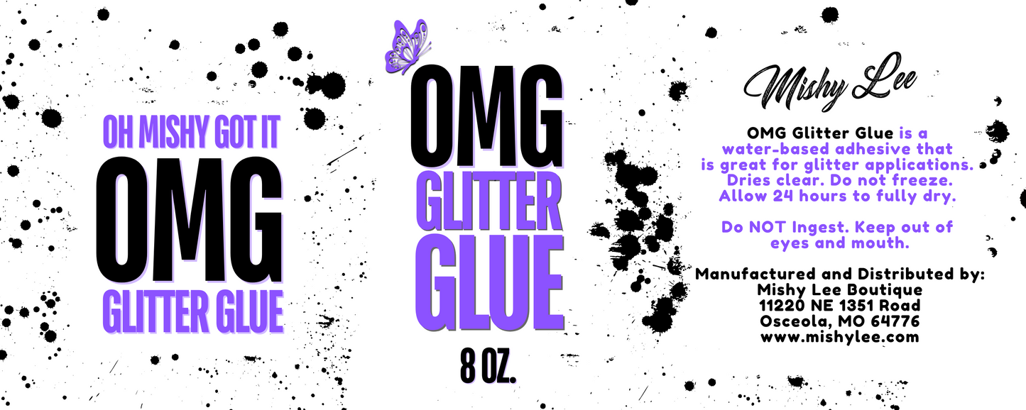 OMG Glitter Glue - 8 Oz PRE-ORDER