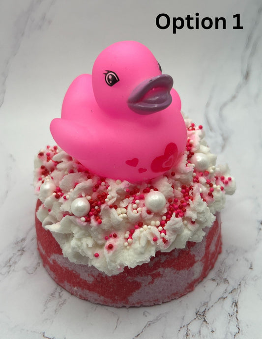 Lil Ducky Bath Bomb with Bubble Bath Frosting