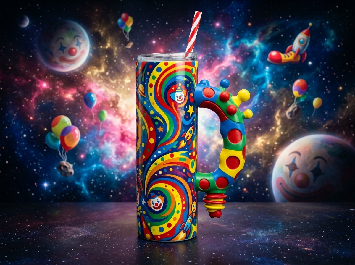 Clown Zapper V3 Tumbler Handle 3D Printing STL – Digital Download