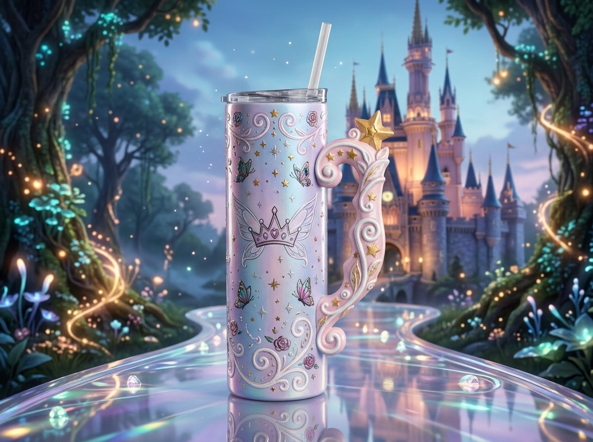 Fairy Magic Wand Tumbler Handle 3D Printing STL – Digital Download