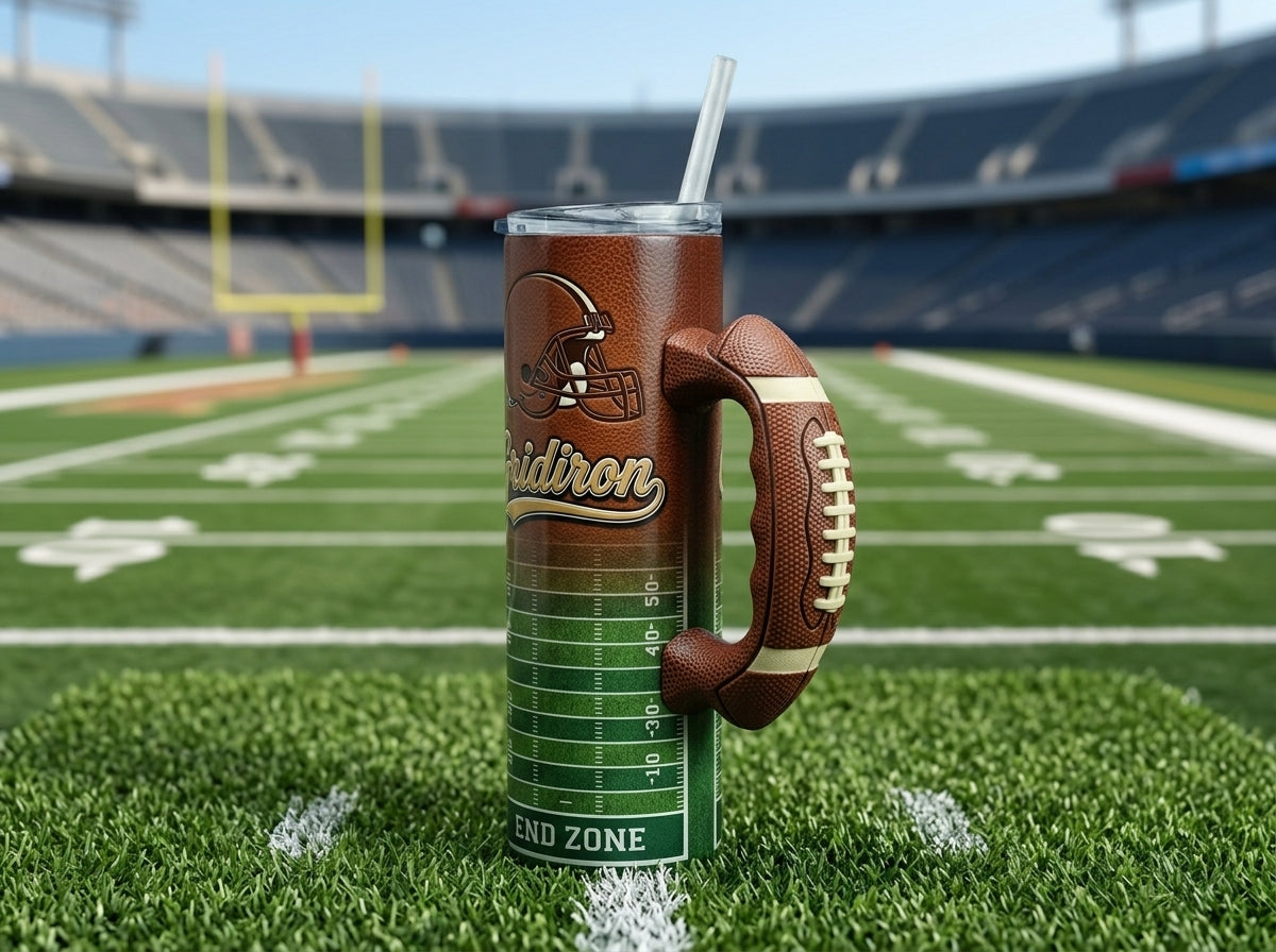 Football Laces V1 Tumbler Handle 3D Printing STL – Digital Download