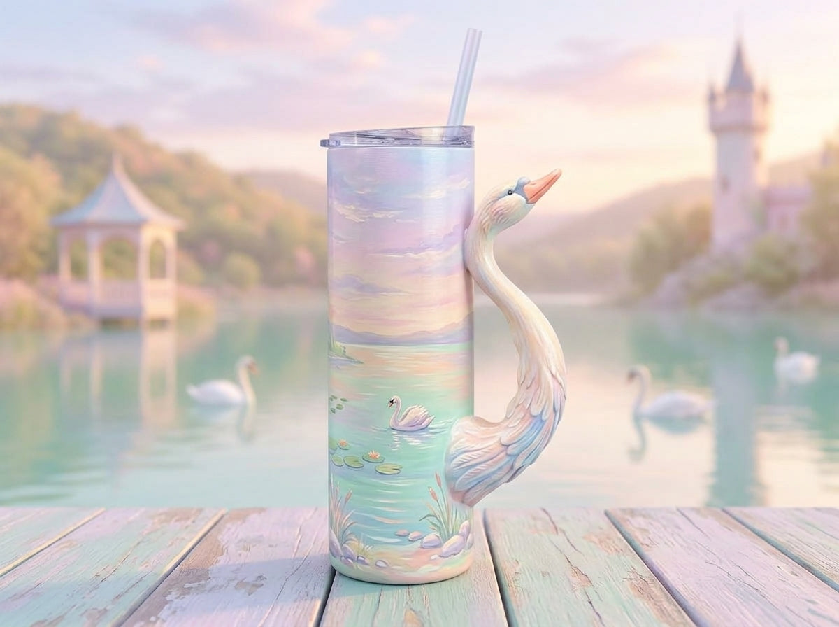 Swan V2 Tumbler Handle 3D Printing STL – Digital Download