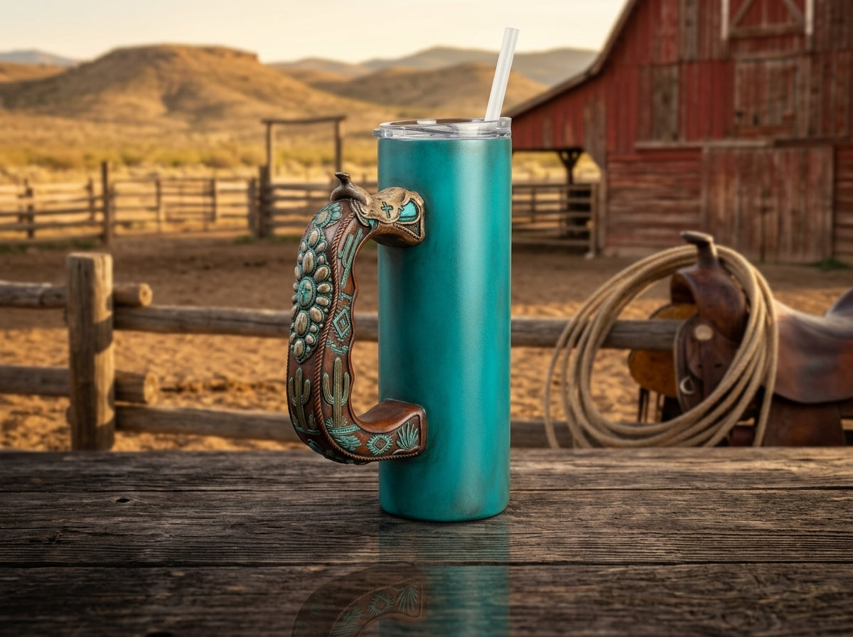 Cactus Saddle Tumbler Handle 3D Printing STL – Digital Download