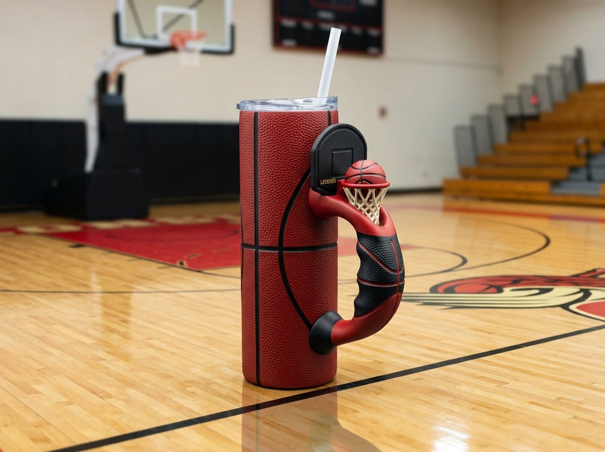 Basketball Hoop Tumbler Handle 3D Printing STL – Digital Download