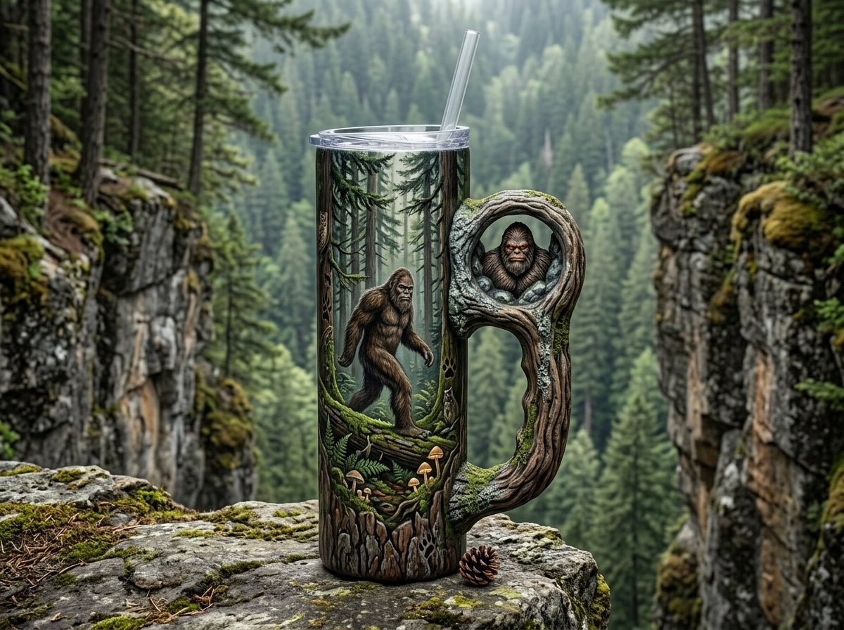 Bigfoot Hole Tumbler Handle 3D Printing STL – Digital Download