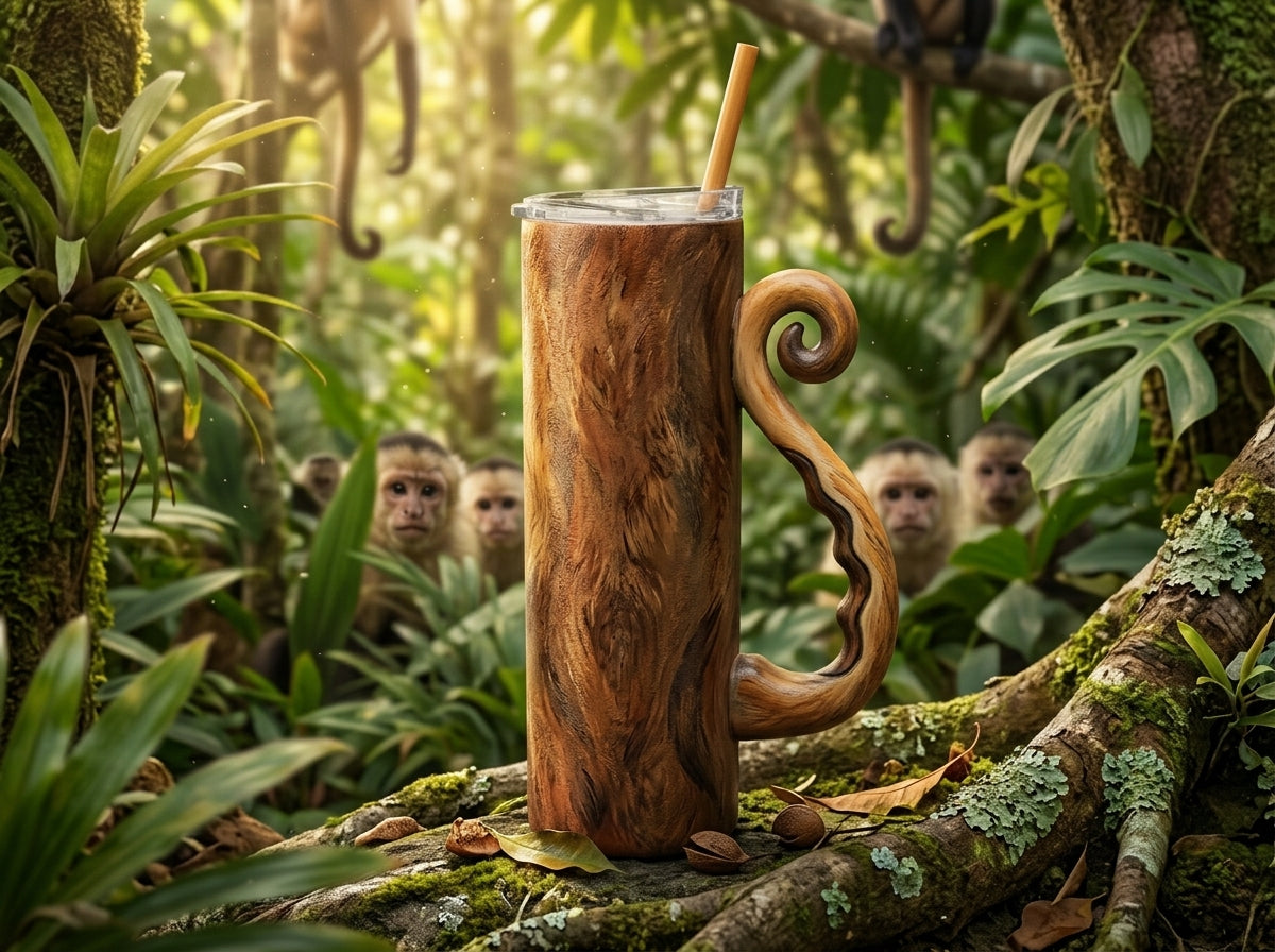 Monkey Tail Tumbler Handle 3D Printing STL – Digital Download