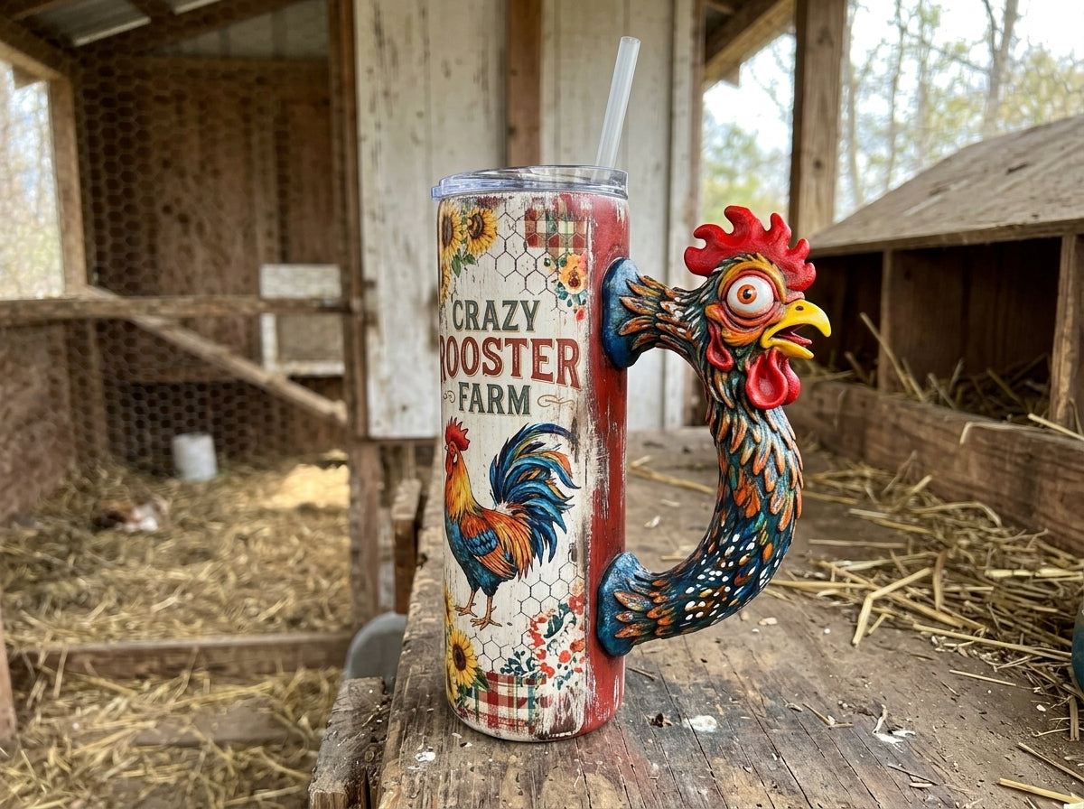 Crazy Chicken V2 Tumbler Handle 3D Printing STL – Digital Download