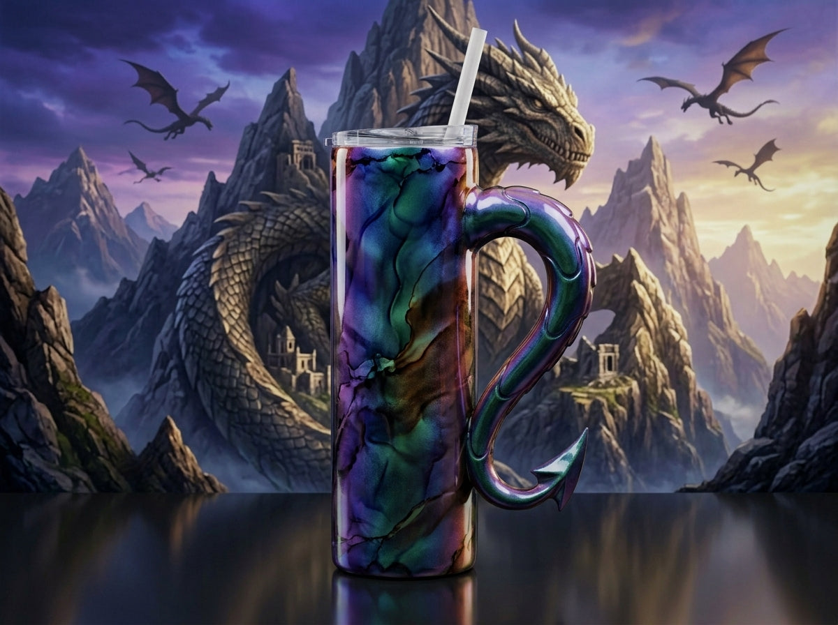 Dragon Tail V1 Tumbler Handle 3D Printing STL – Digital Download